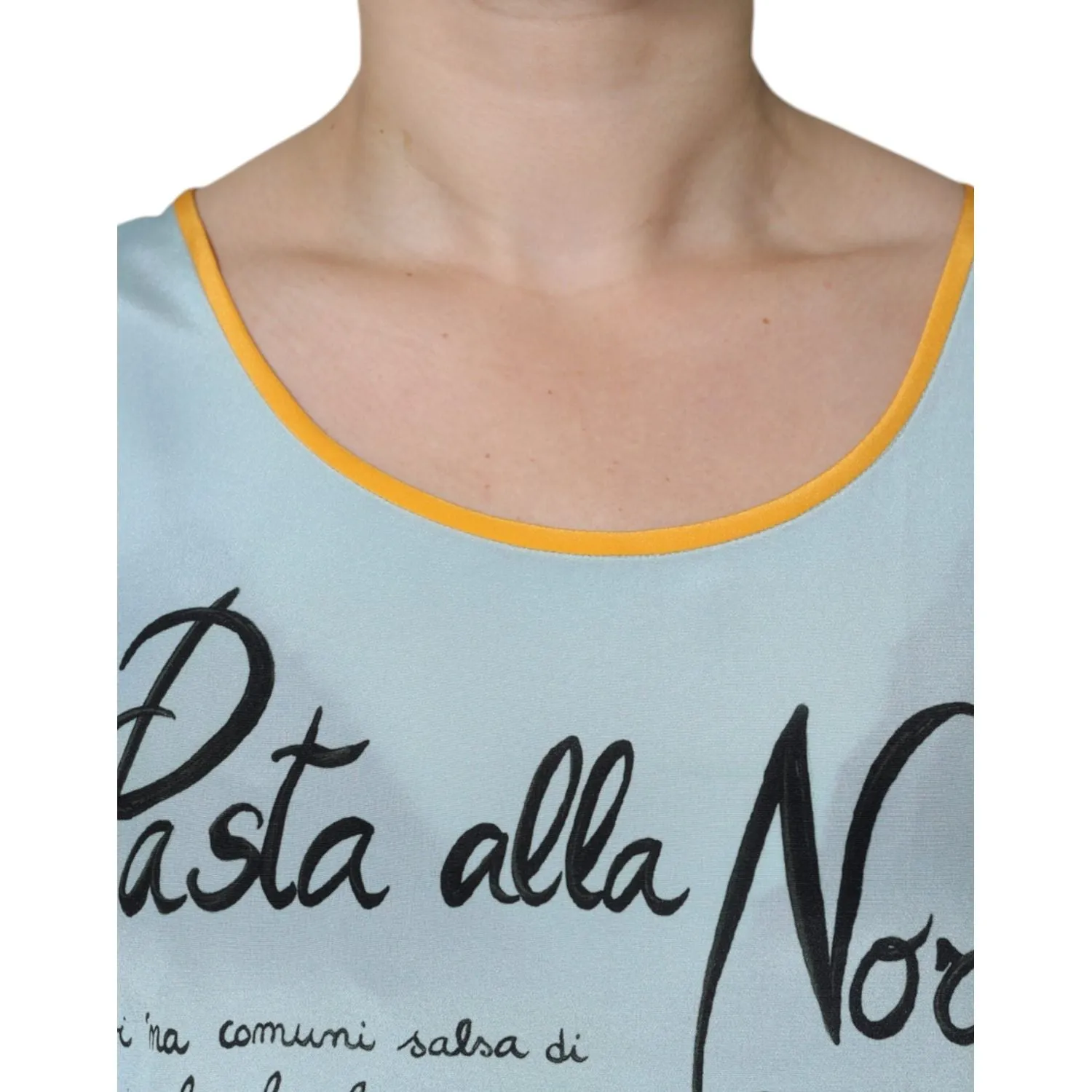 Dolce & Gabbana Multicolor Pasta Alla Norma Print Tank Top