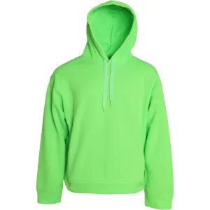 Dolce & Gabbana Neon Green Hooded Top Pullover Sweater