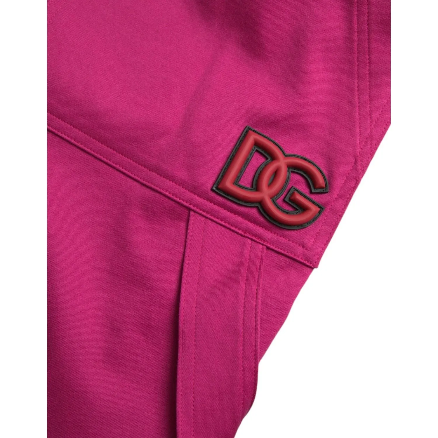 Dolce & Gabbana Pink Logo Cargo Cotton Jogger Sweatpants Pants