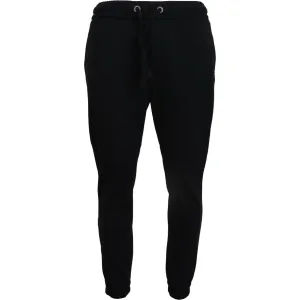 Dolce & Gabbana Sleek Black Wool-Blend Sweatpants