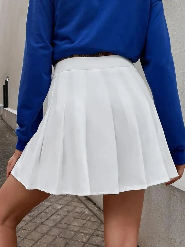 Effortless Elegance: White A-line Skirt - Stylish Korean Fashion for Women