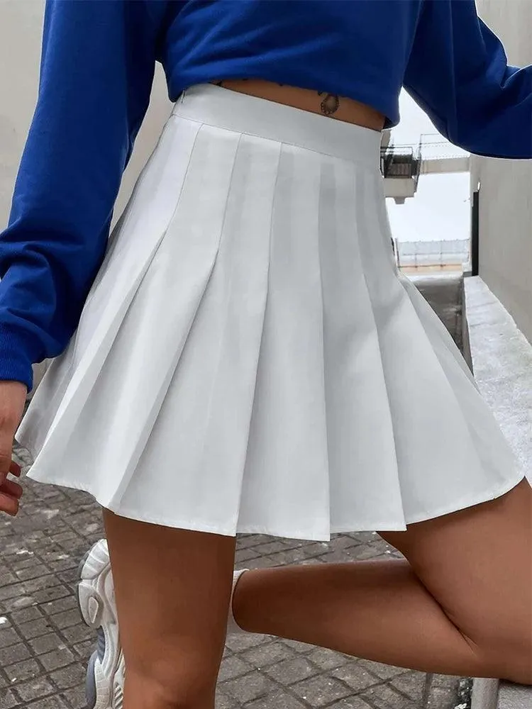 Effortless Elegance: White A-line Skirt - Stylish Korean Fashion for Women