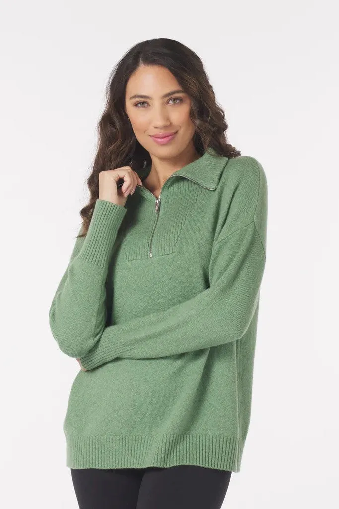 Elevated 1/4 Zip : Sage