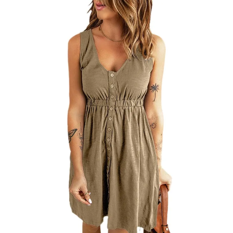 Elfootd Sleeveless Mini Dress