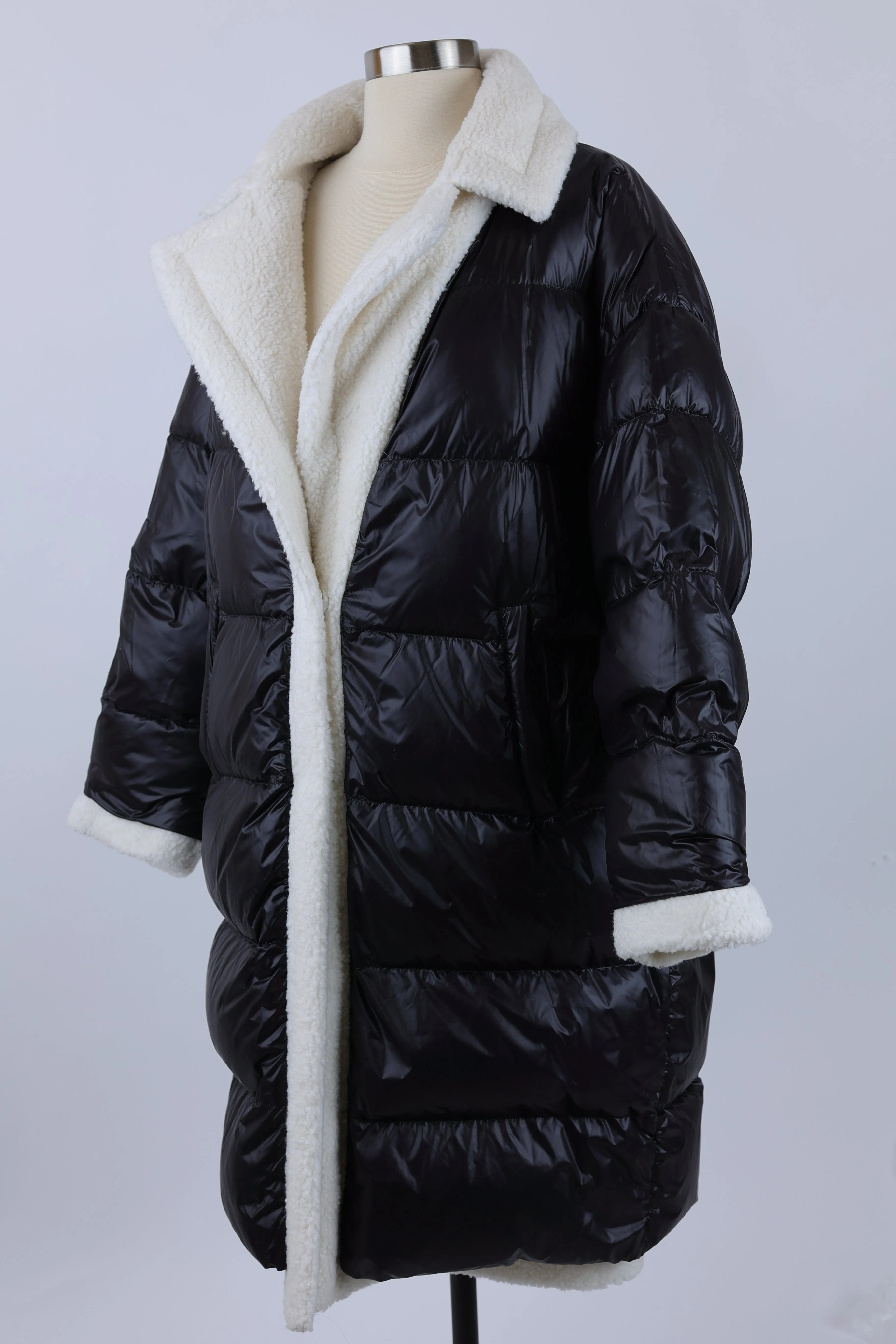 Emme Oversized Down Shearling Coat