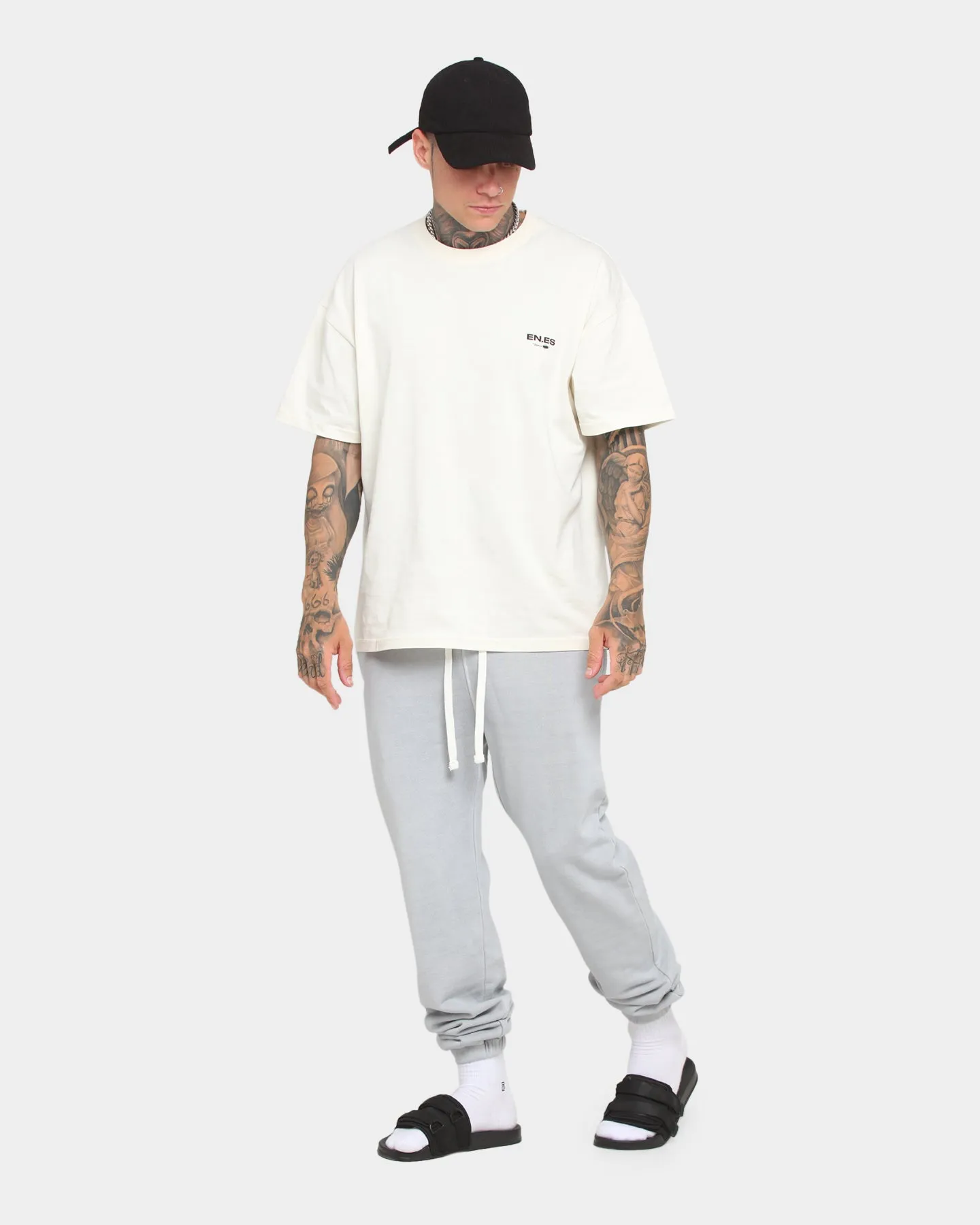 EN ES Cozy Premium Sweatpants Light Grey