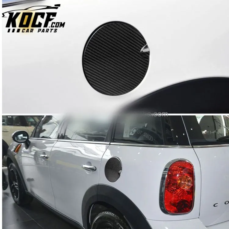 ES Car Fuel Oil Tank Exterior Accessories Trim Carbon Fiber Car Fuel Tank For MINI R56 LCI Clubman R55