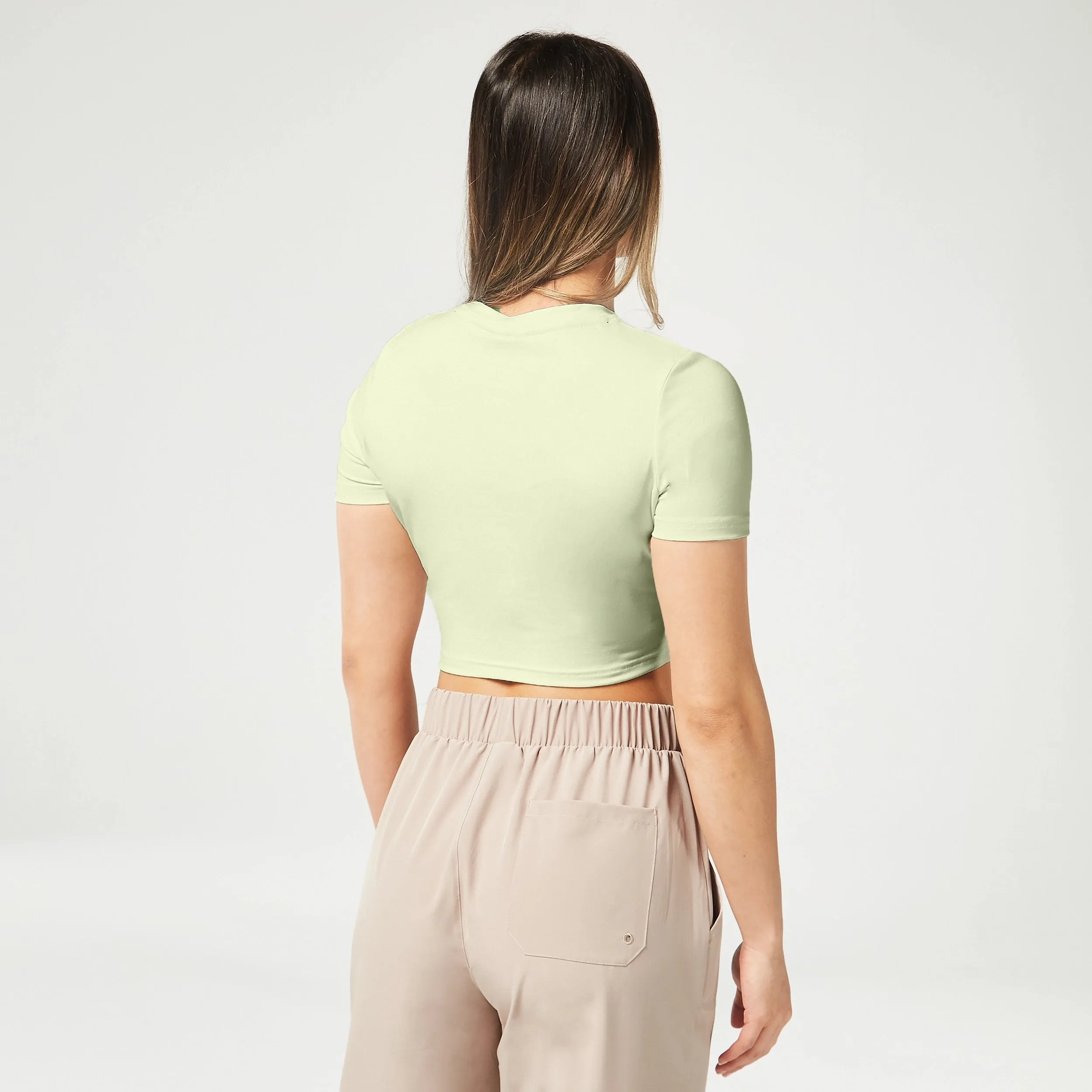 Essential Cropped Tee - Desert Sage