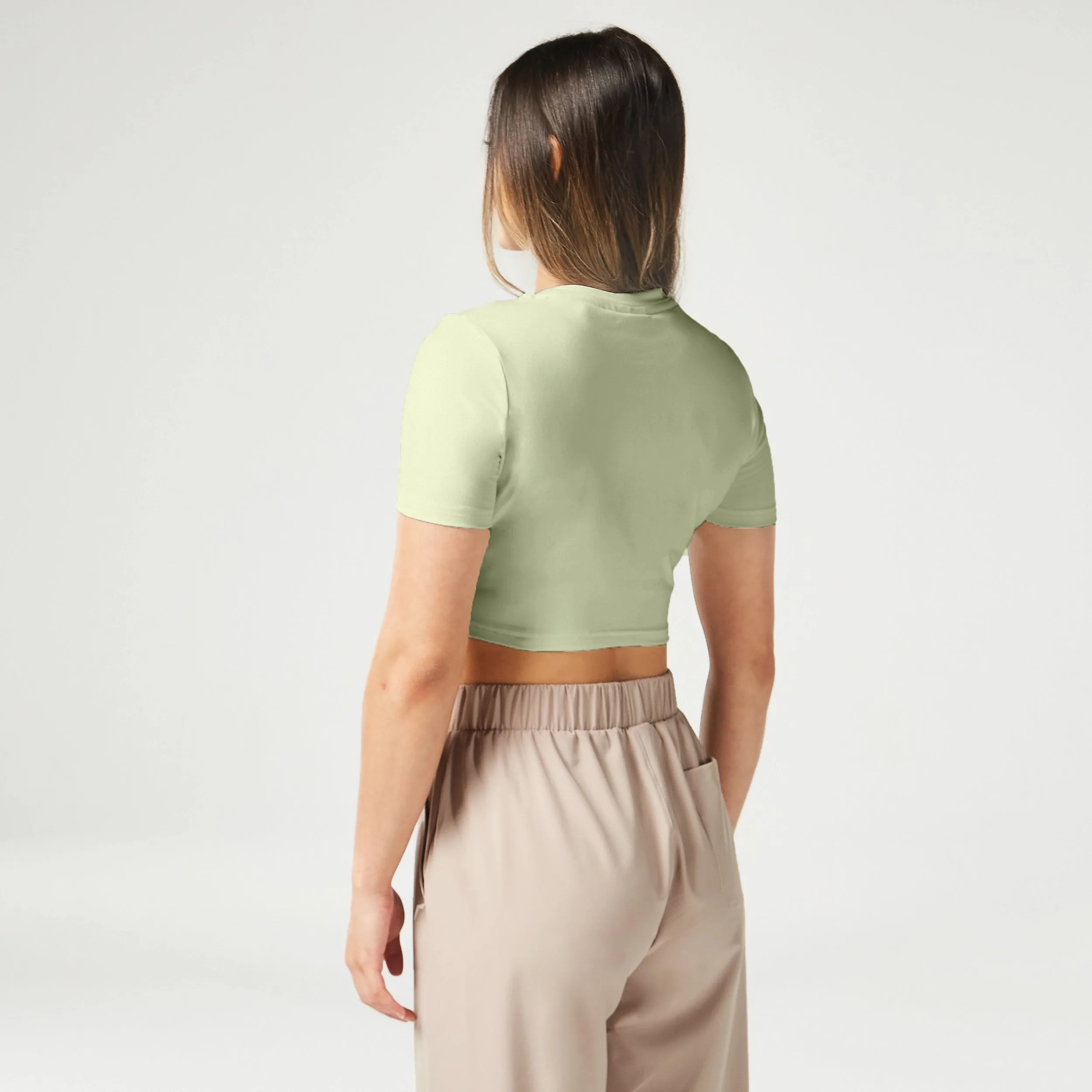 Essential Cropped Tee - Desert Sage