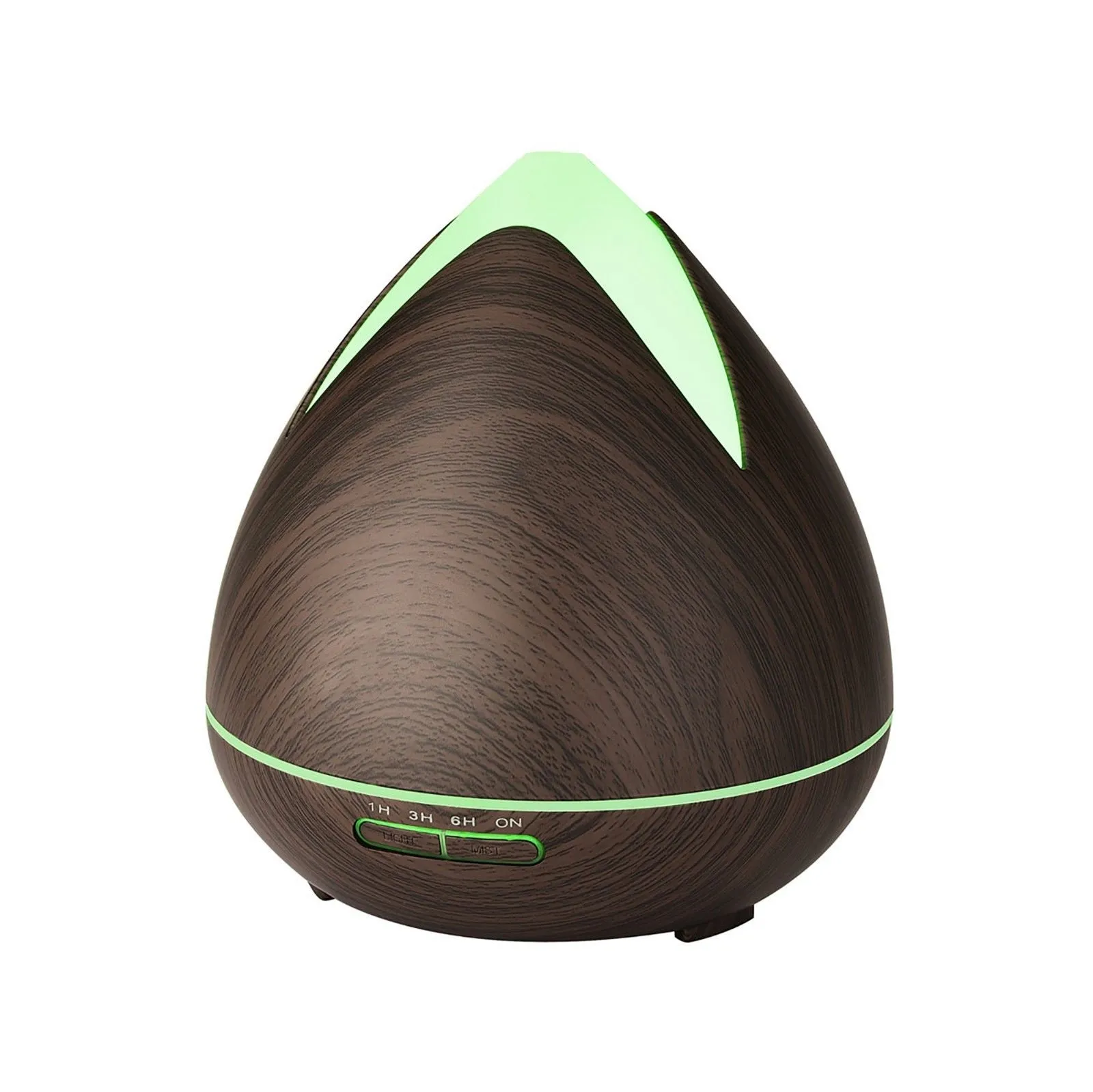 Essential Oils Ultrasonic Aromatherapy Diffuser Air Humidifier Purify 400ML  Dark Wood