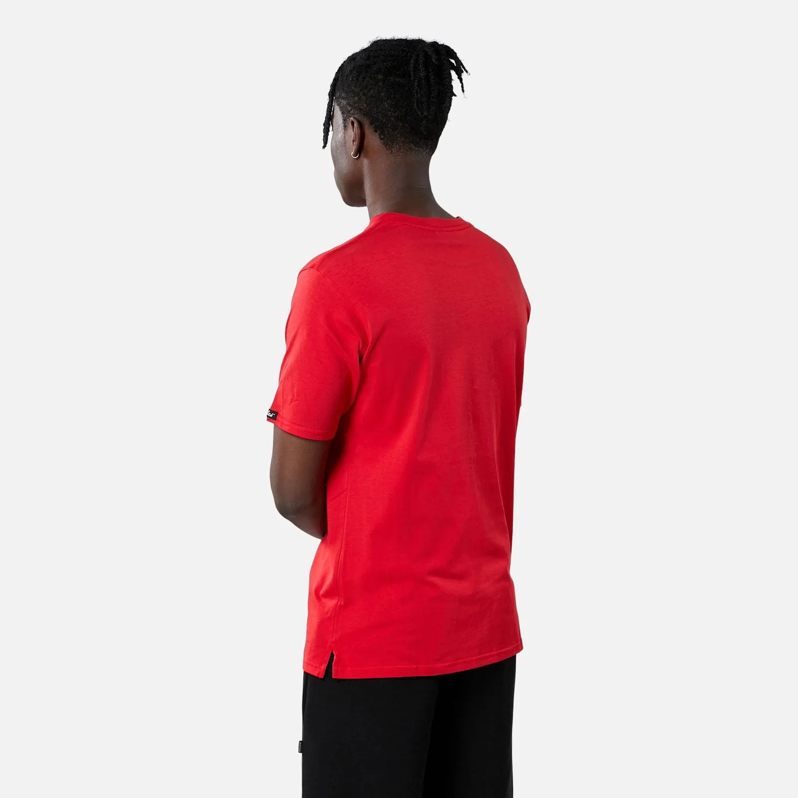 Essential Split Hem Tee - Red