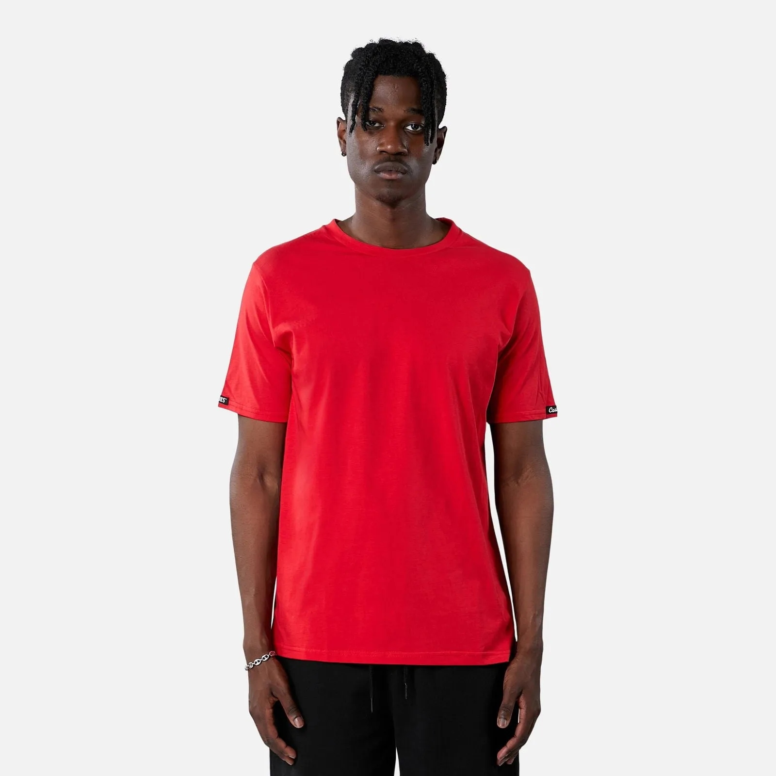 Essential Split Hem Tee - Red