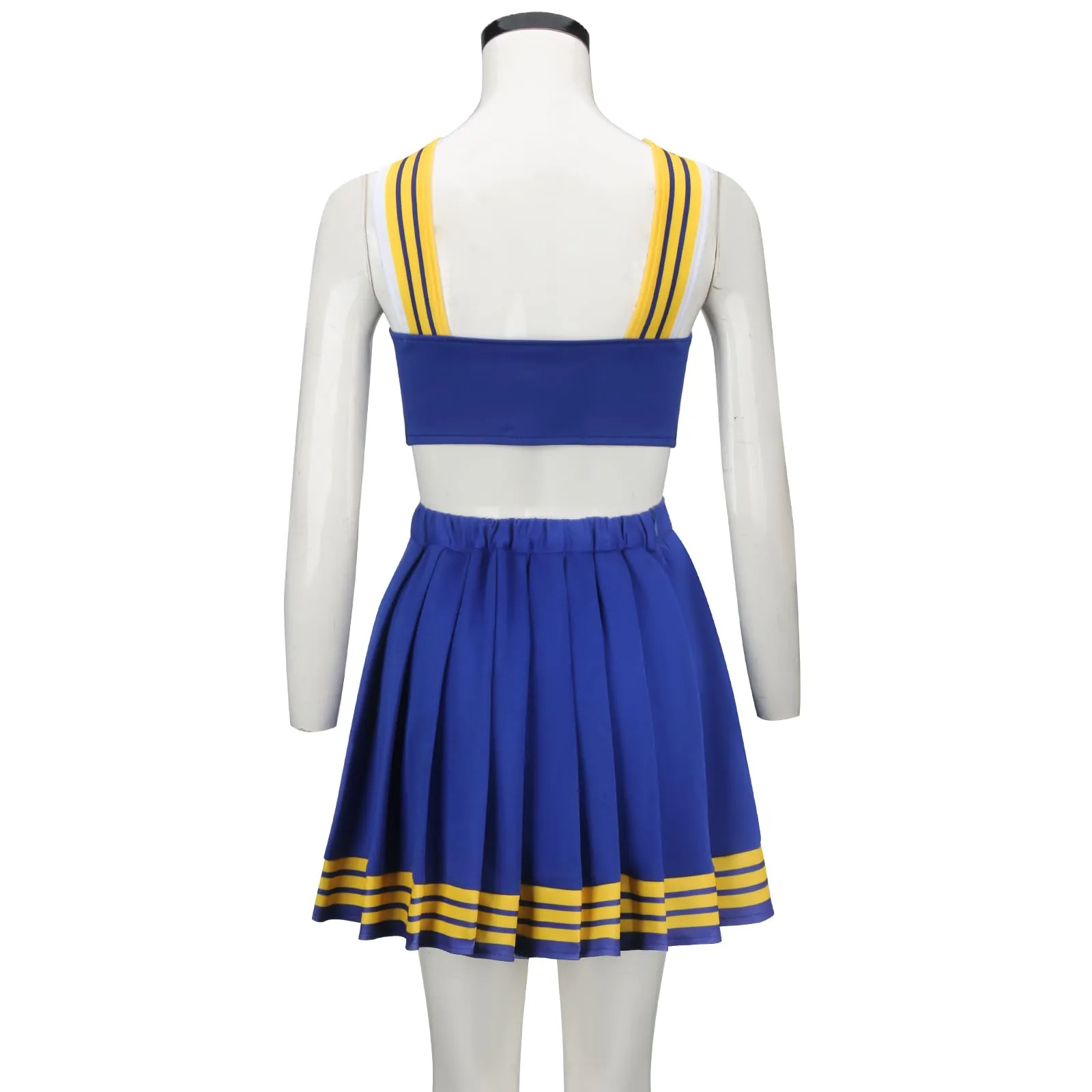 FOTOLARE Women Cheerleader Costume Swift Girls Cheerleading Uniform Men Dancer Tops Halloween Party Dress Up Outfits (Large, Women Cheerleader Uniform)