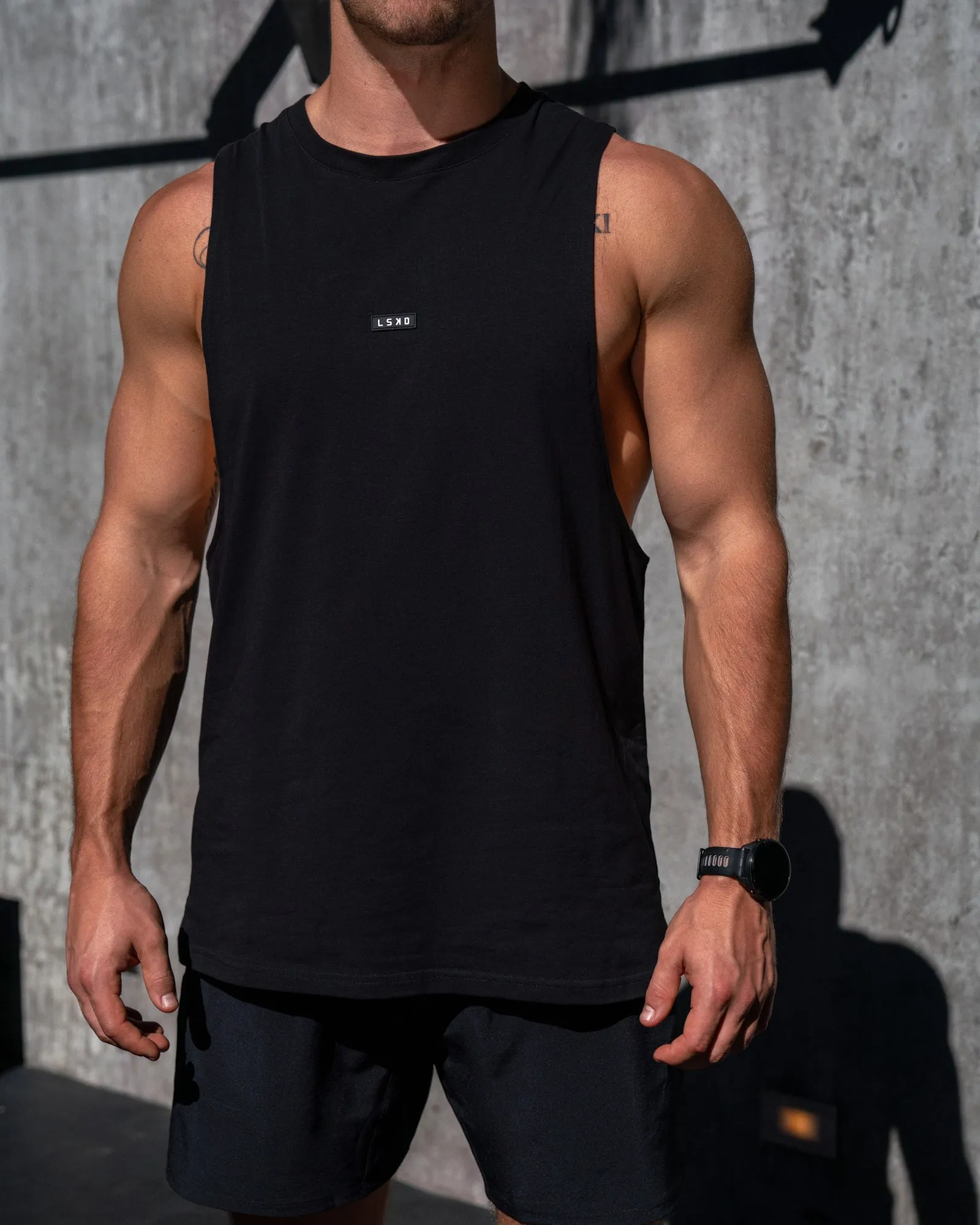 Fundamental FLXCotton Drop Arm Tank - Black