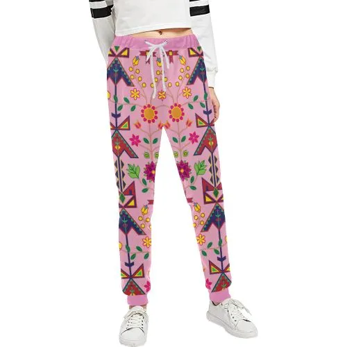 Geometric Floral Spring Sunset Women's Sweatpants