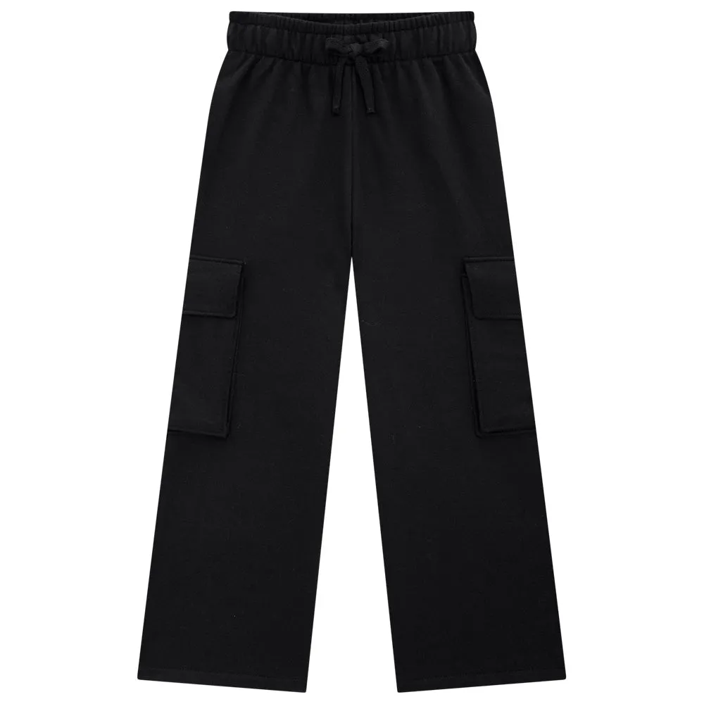 Girls Wide Leg Cargo Pants