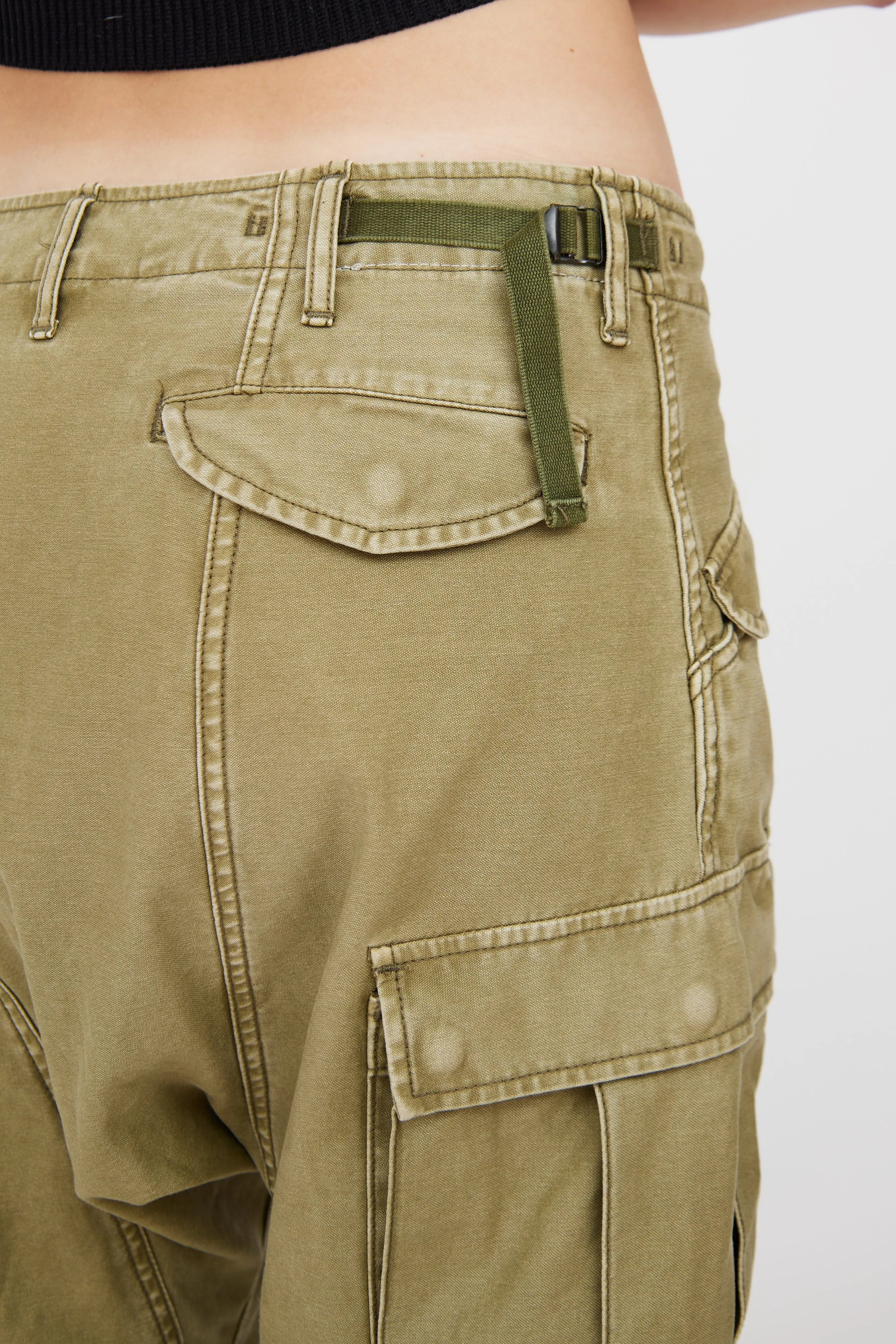 Green Cotton Tactical Cargo Pant