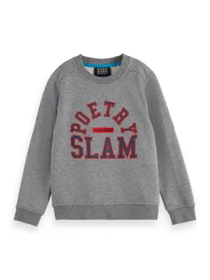 Grey Poetry Slam Crewneck