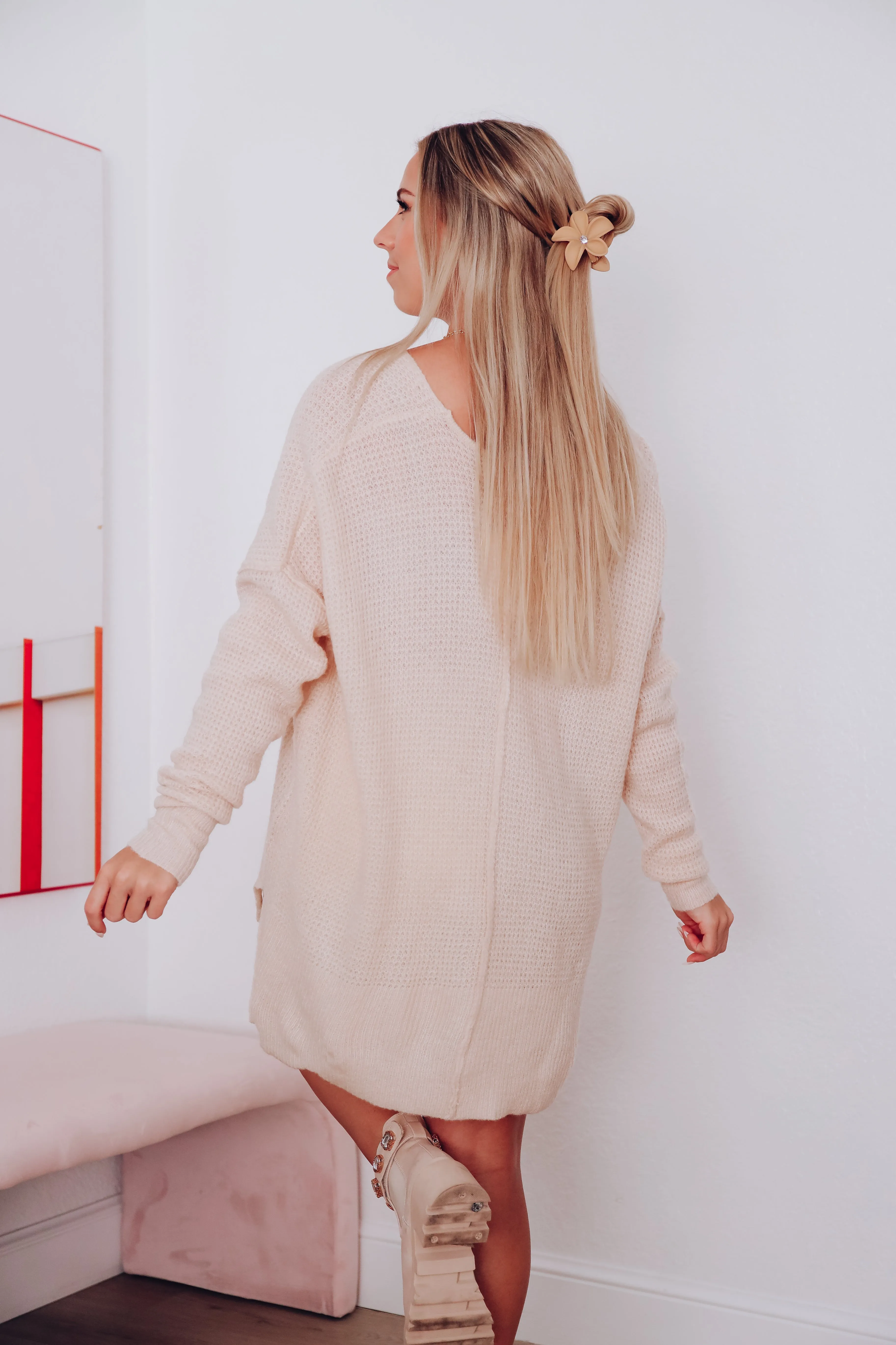 Homebody Cozy Knit Sweater - Cream