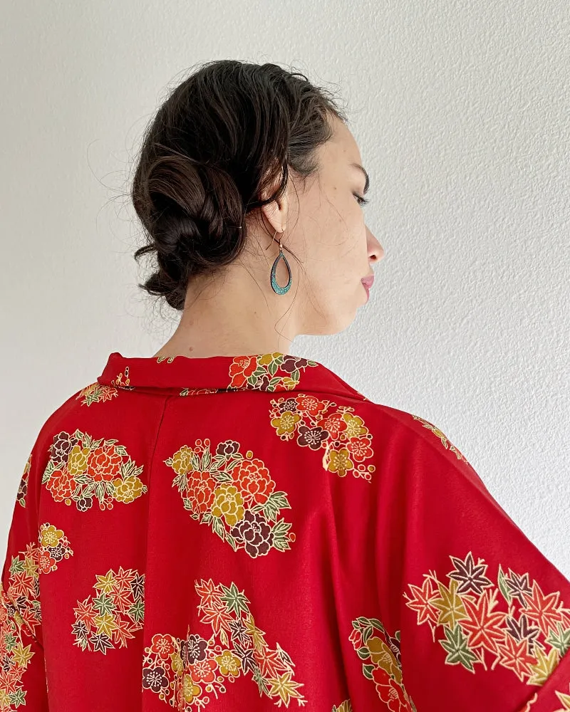 Japanese Flower Carnival Haori Kimono Jacket