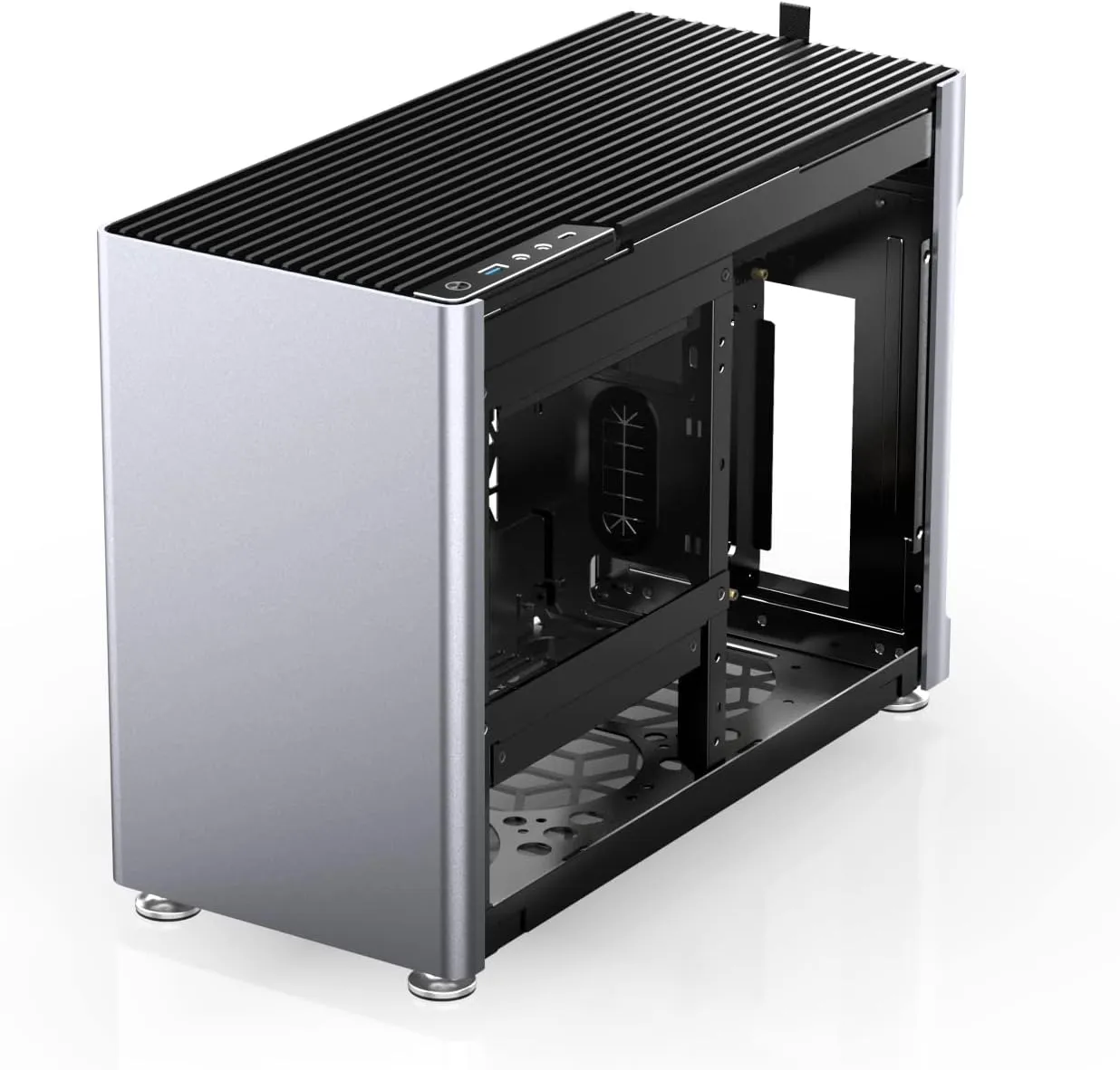 JONSBO Jonsplus i 100 Pro Tempered Glass 銀色(Sliver) ITX Case