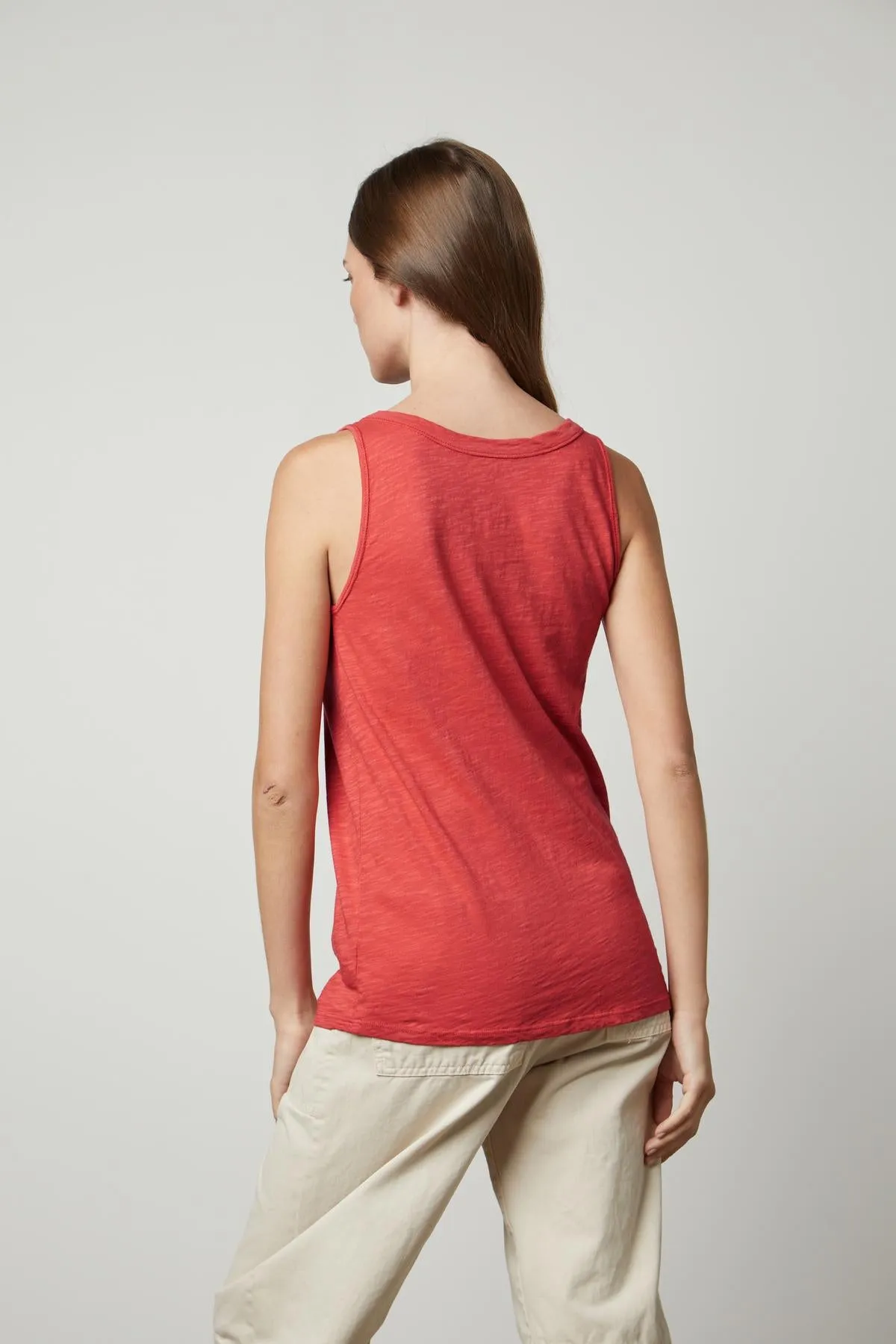 JOY ORIGINAL SLUB SCOOP NECK TANK