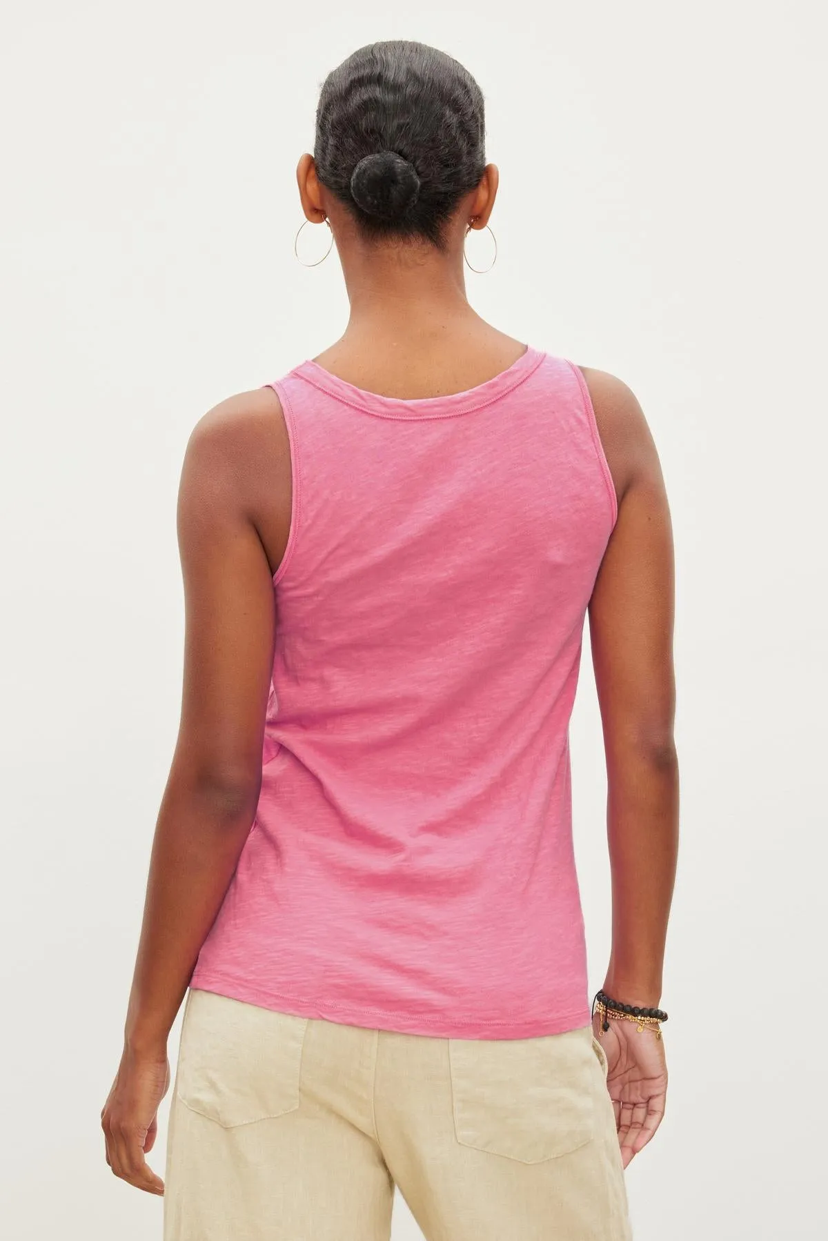 JOY ORIGINAL SLUB SCOOP NECK TANK