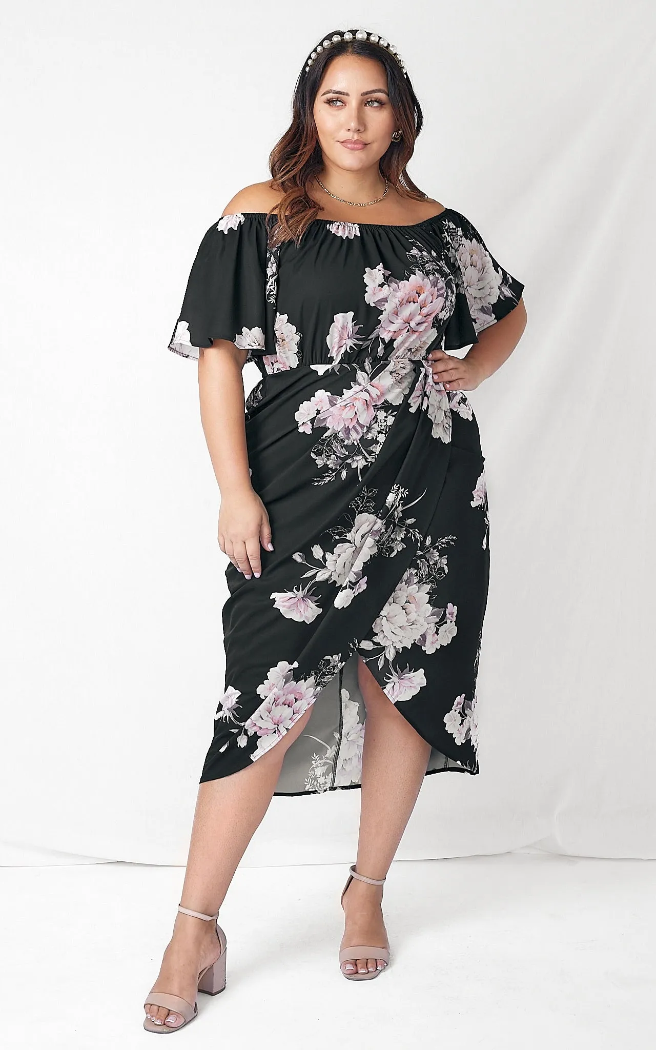 Katie Dress - Black Floral