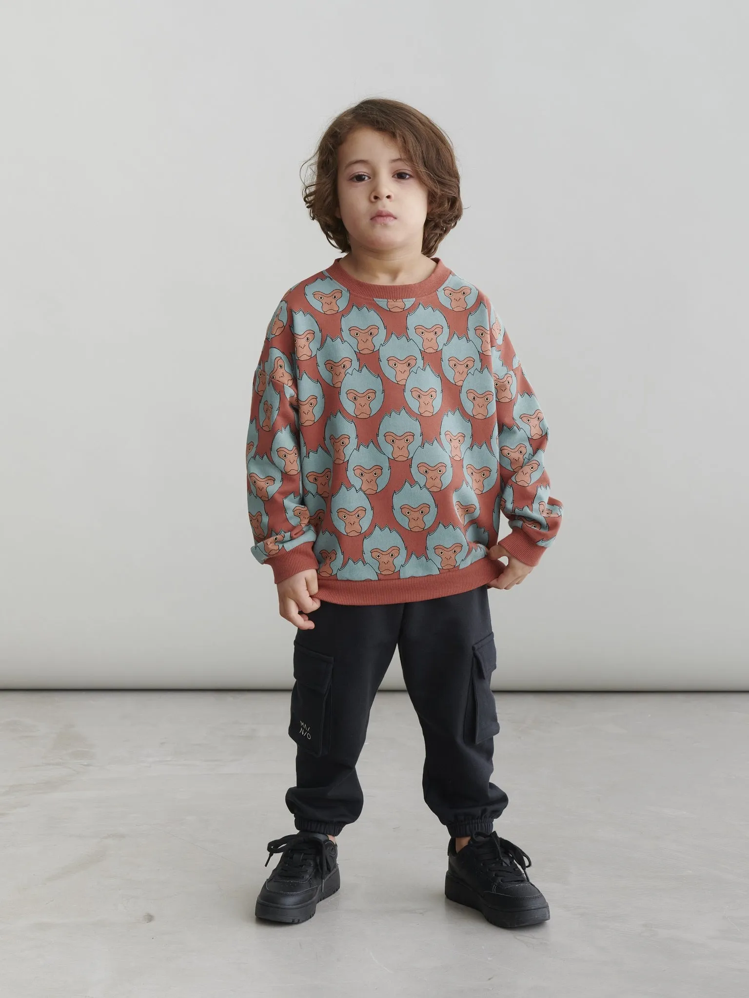 Kids' Cargo Sweatpants Black