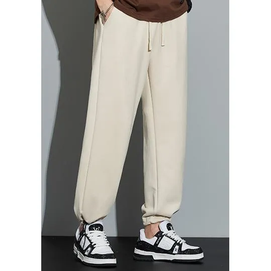 Knitted Straight Leg Suede Sports Versatile Sweatpant