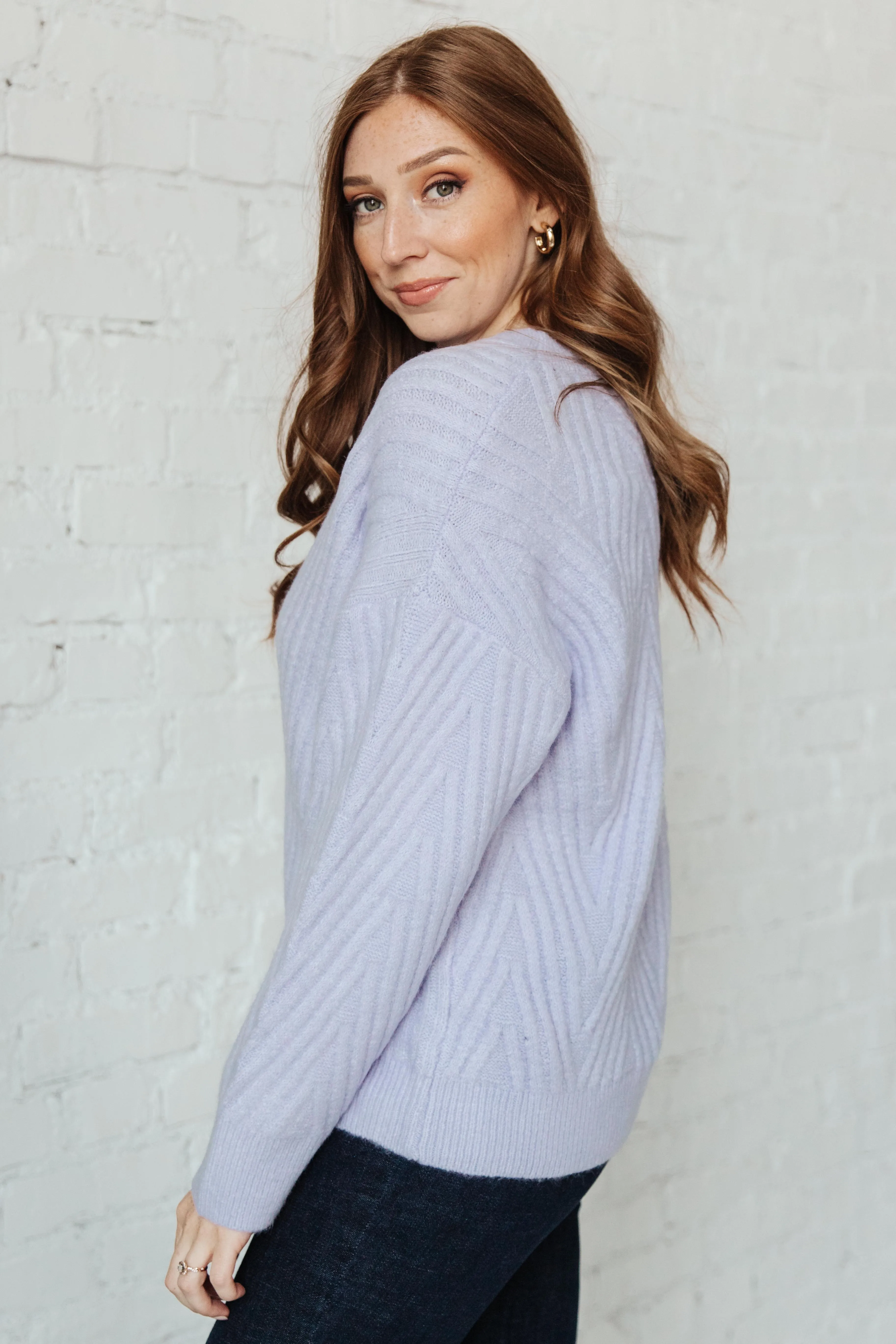 La-La Lux Sweater in Lavender