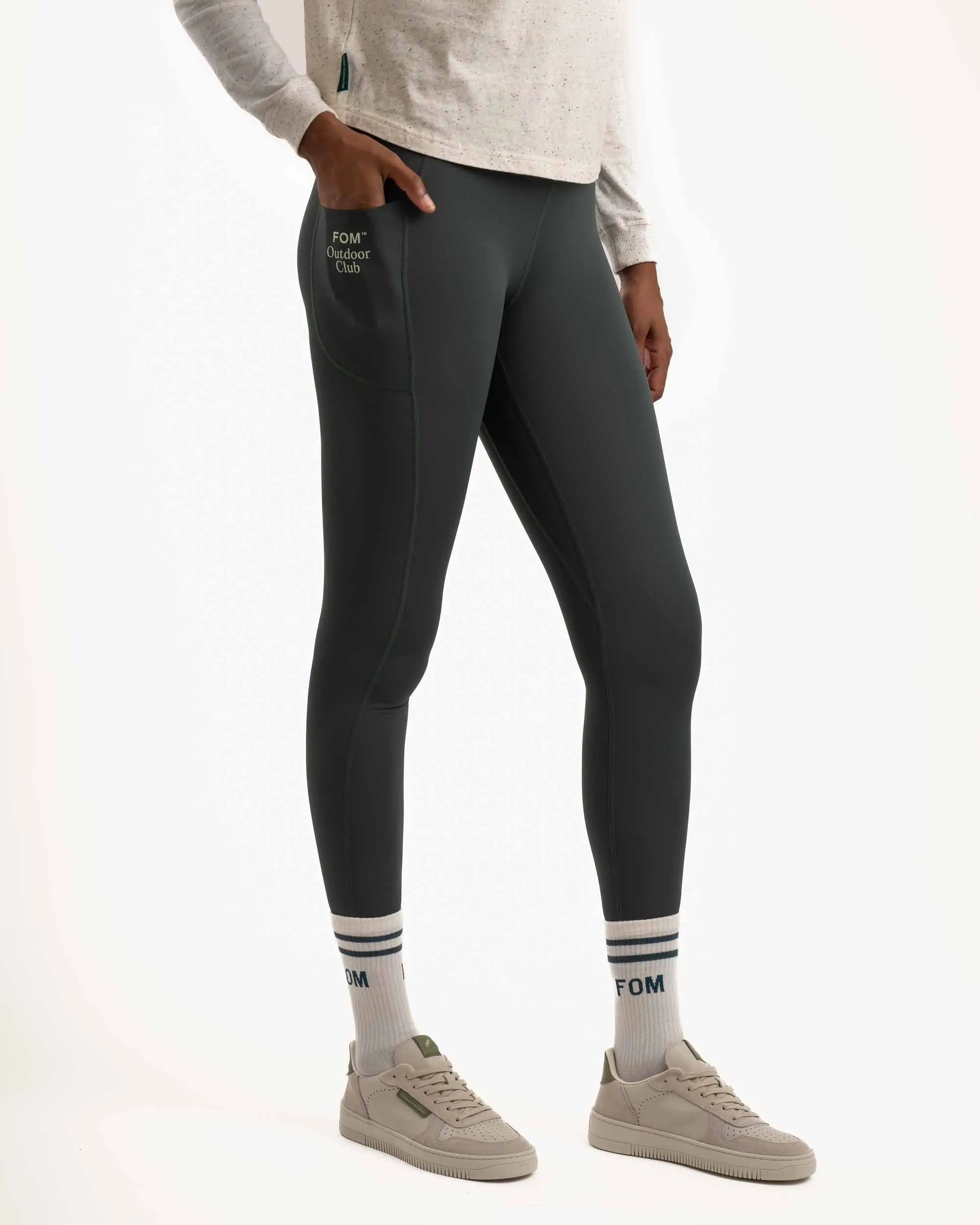 Ladies Outdoor Legging - Dark Moss