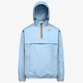 Leon - Packable Quarter Zip Rain Jacket in Azure Light Marine