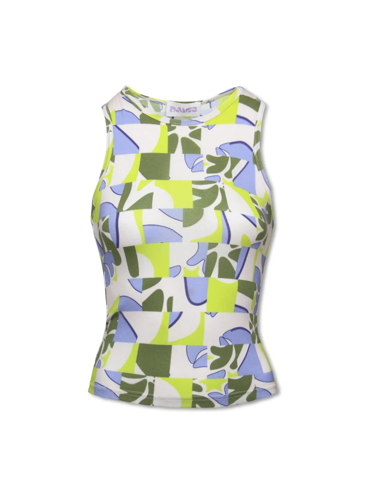 LEYA tank top - tile print