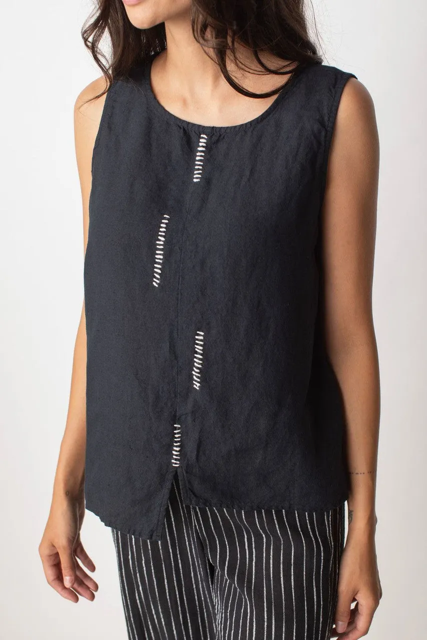 Liv Sale, 261334 Hand Stitch Tank, Black, 50% Off Regular Price