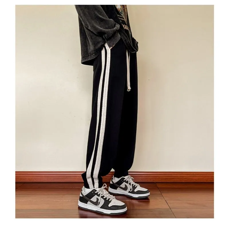 Loose Fit Trendy Knitted Tapered Sweatpant