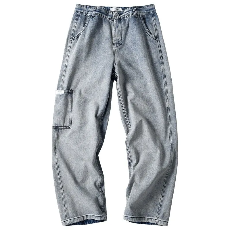 Loose Street Style Straight Cargo Pants