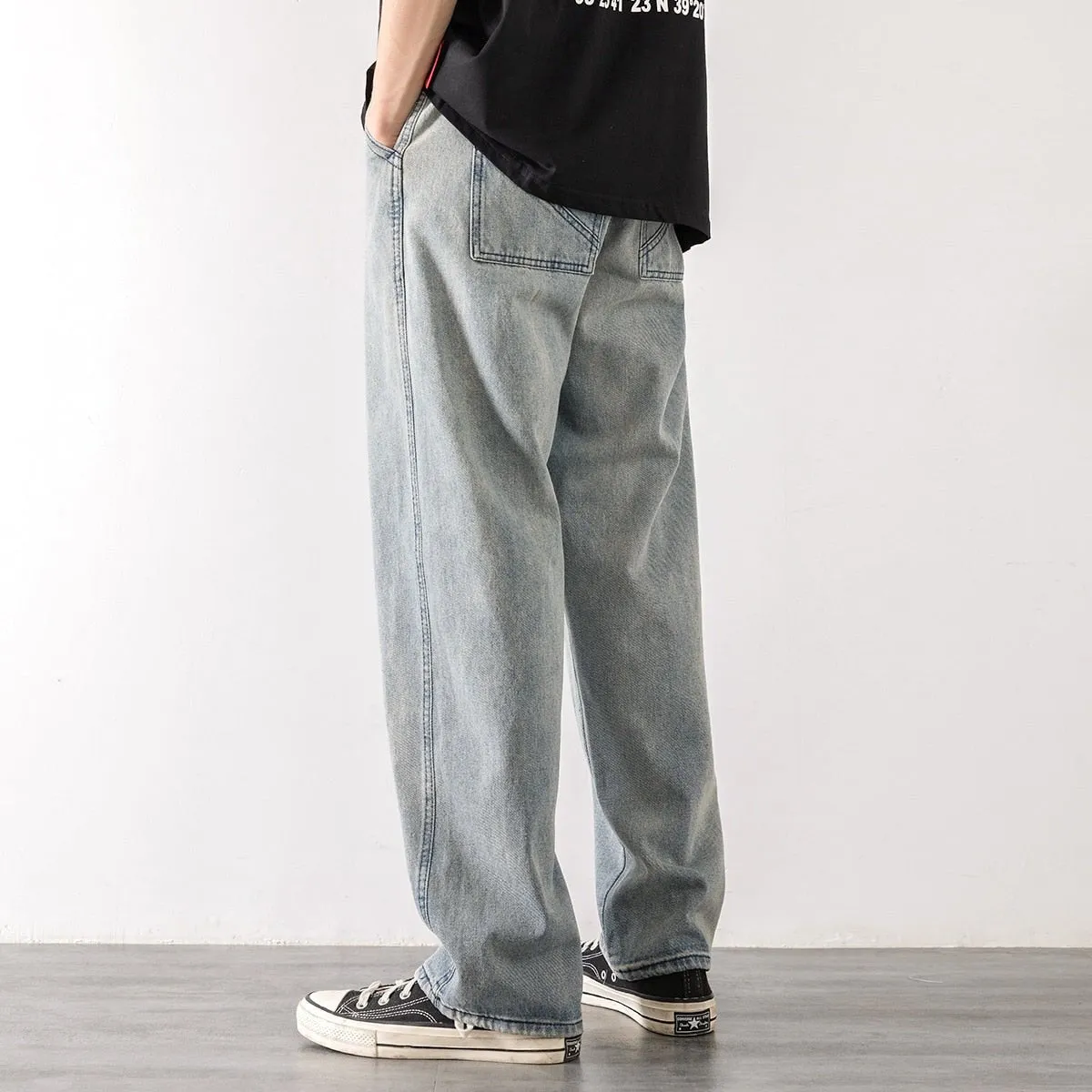 Loose Street Style Straight Cargo Pants