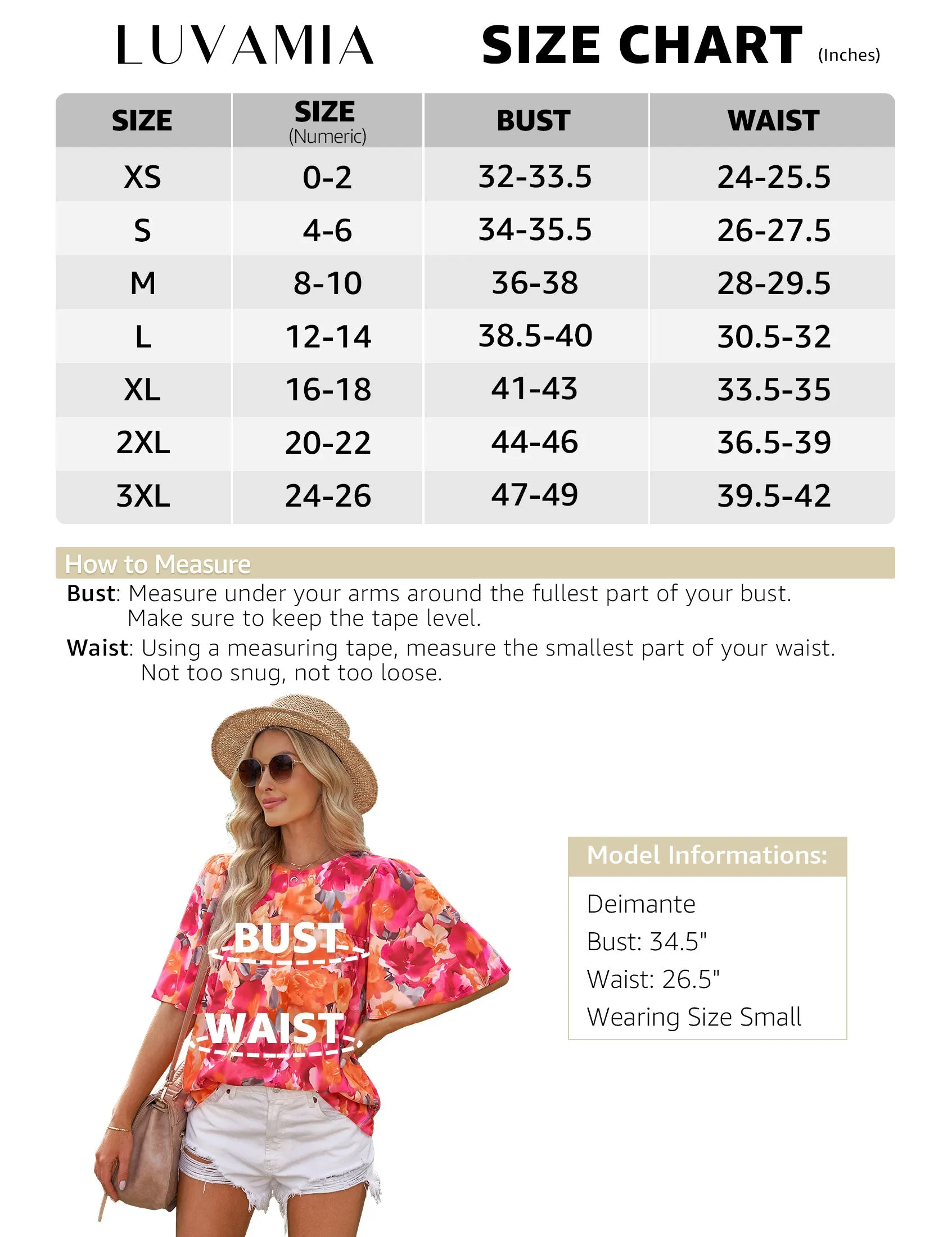 luvamia 2023 Blouses for Women Dressy Casual Floral Boho Babydoll Flowy Tops Summer Short Bell Sleeves Shirts