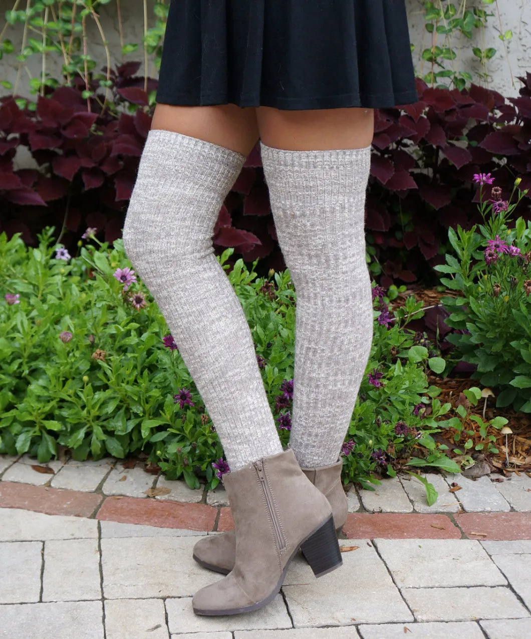 Luxe Legs™ Heathered Thigh-Highs