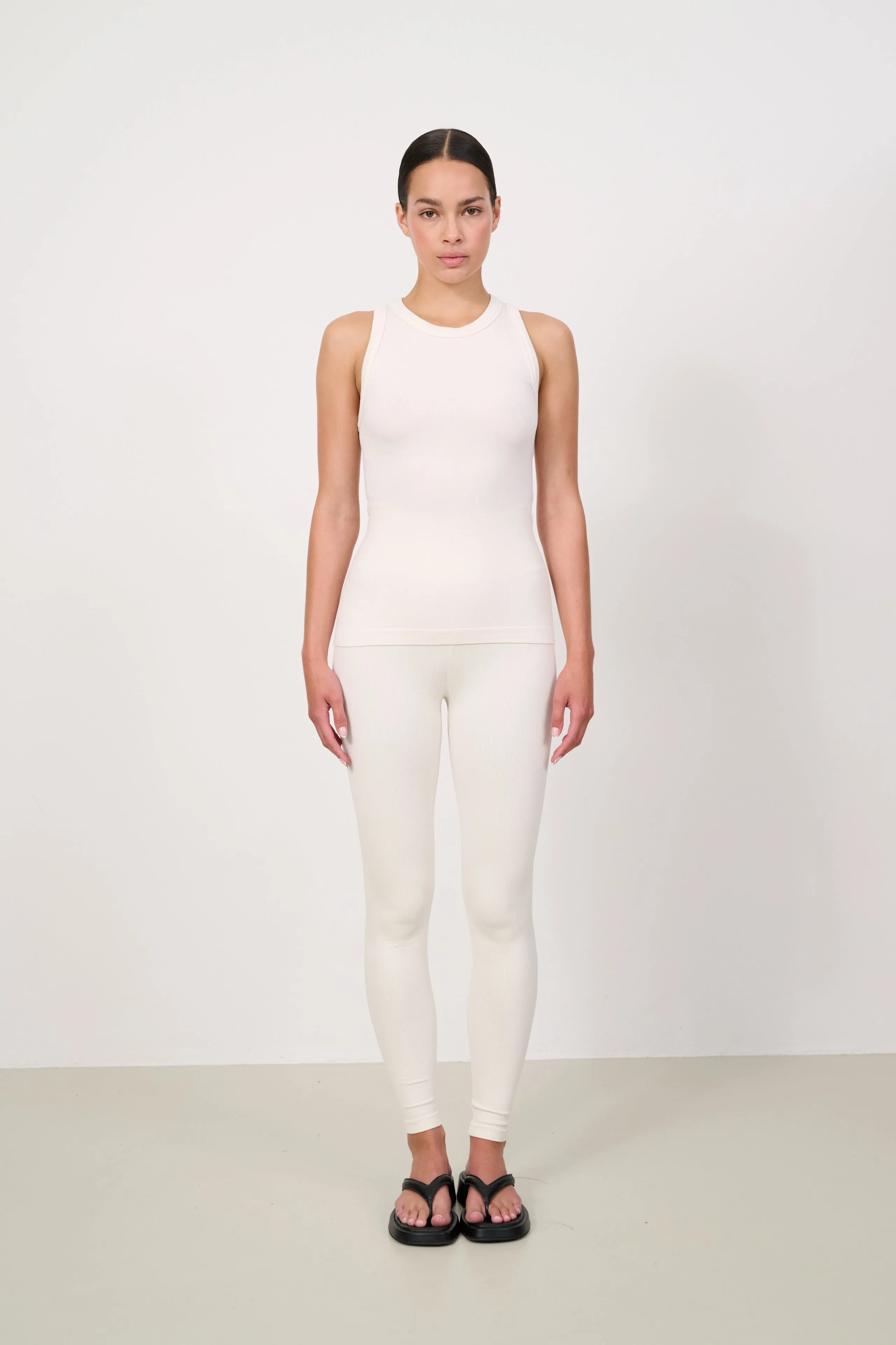 MAIA MicroModal soft rib tank - Off White