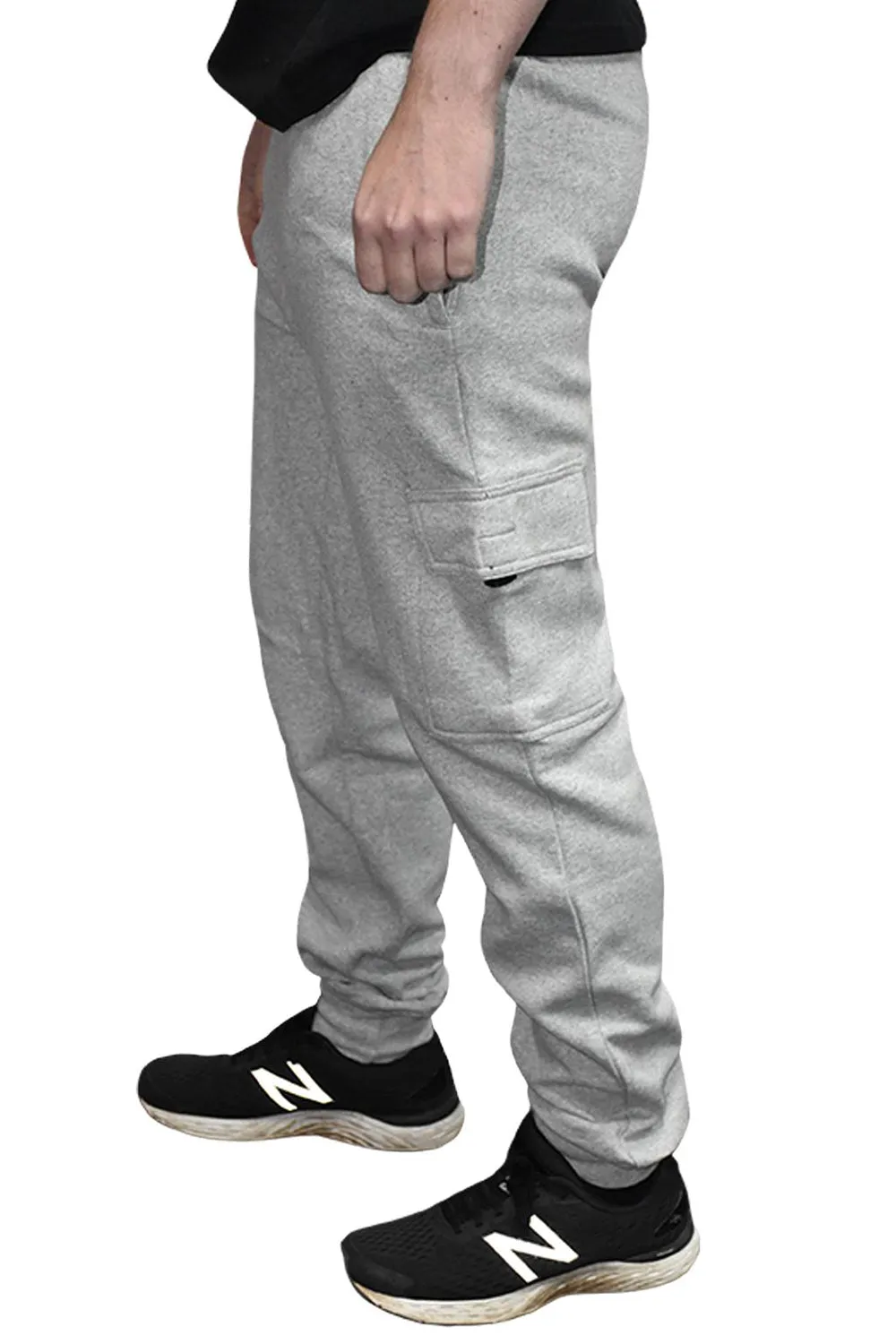 Mens Cargo Bottom Fleece Combat Trouser