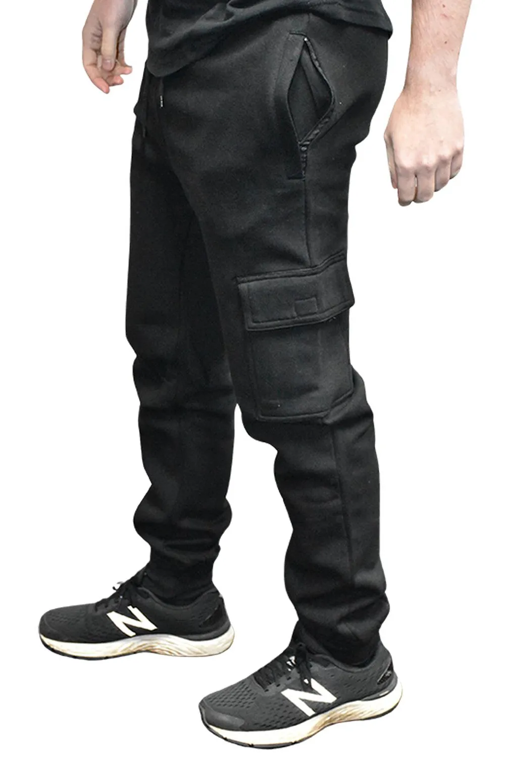 Mens Cargo Bottom Fleece Combat Trouser