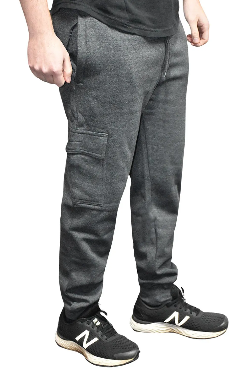 Mens Cargo Bottom Fleece Combat Trouser