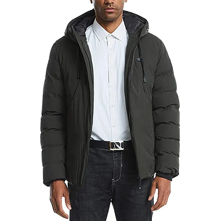 Men's Heated Hooded Winter Down Jacket