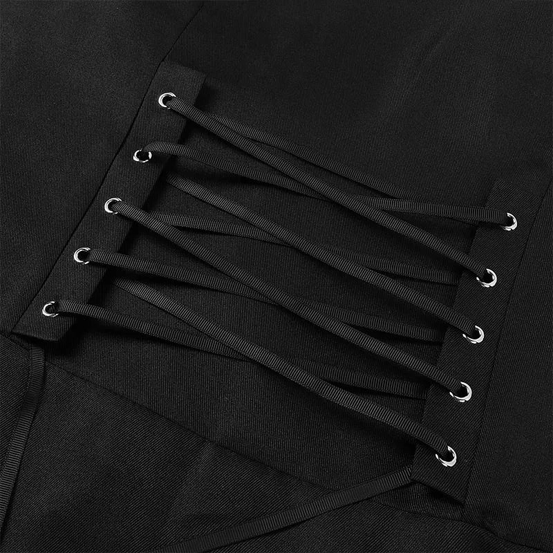 Mens Retro Medieval Solid Color Long Sleeve Stand Collar Three Breasted Mens Coat Strap Waist Length Stockade Jacket