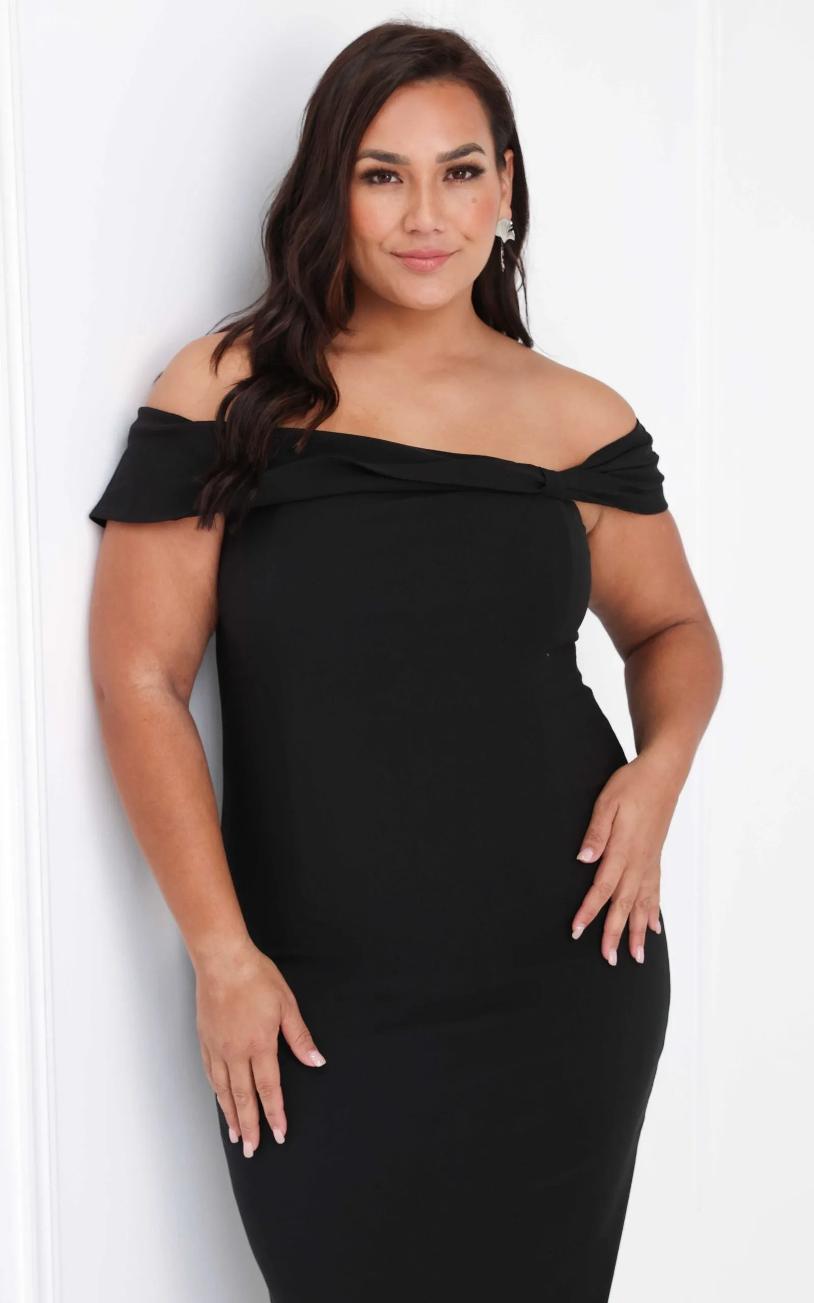 Mirella Midi Dress - Black