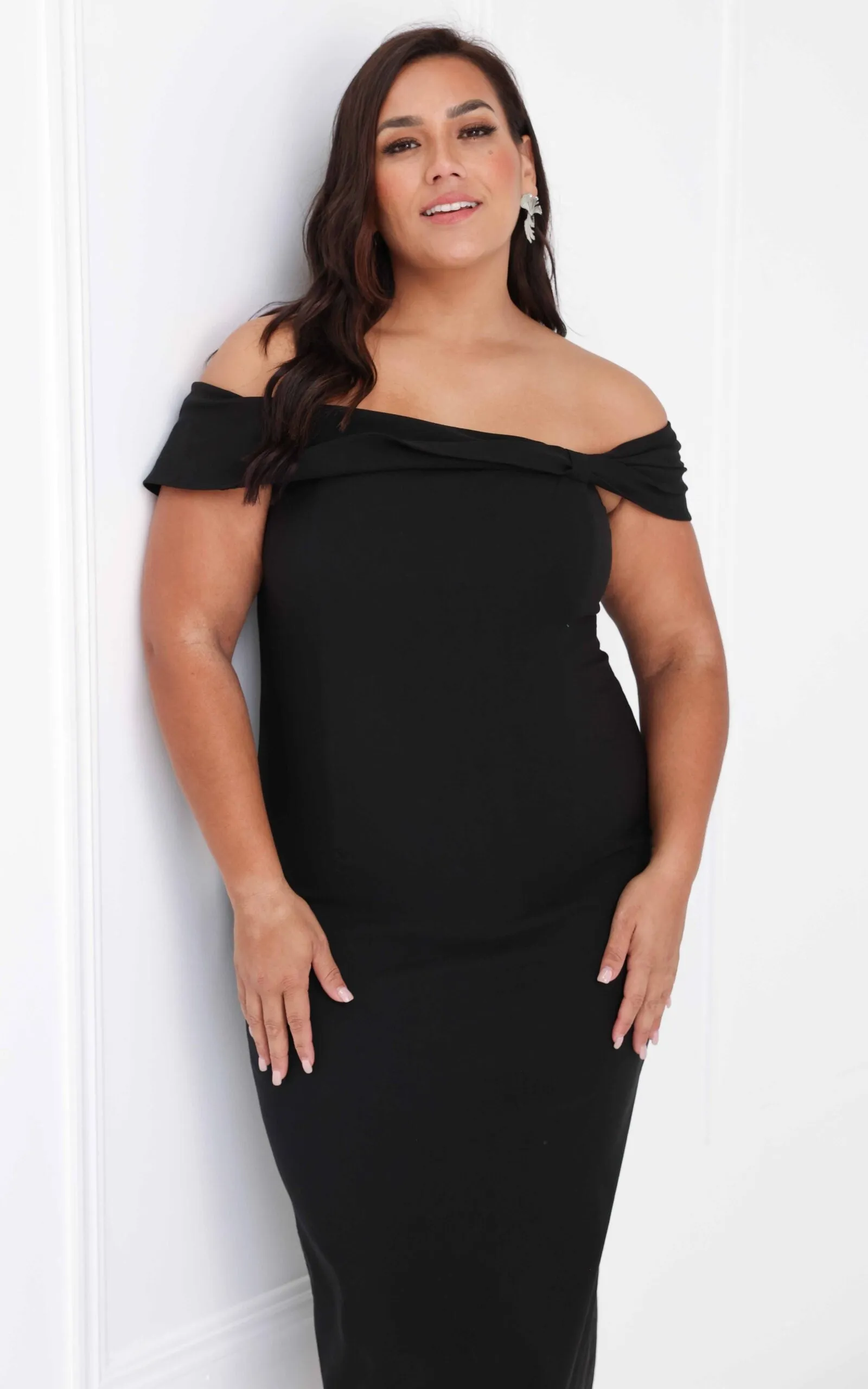 Mirella Midi Dress - Black