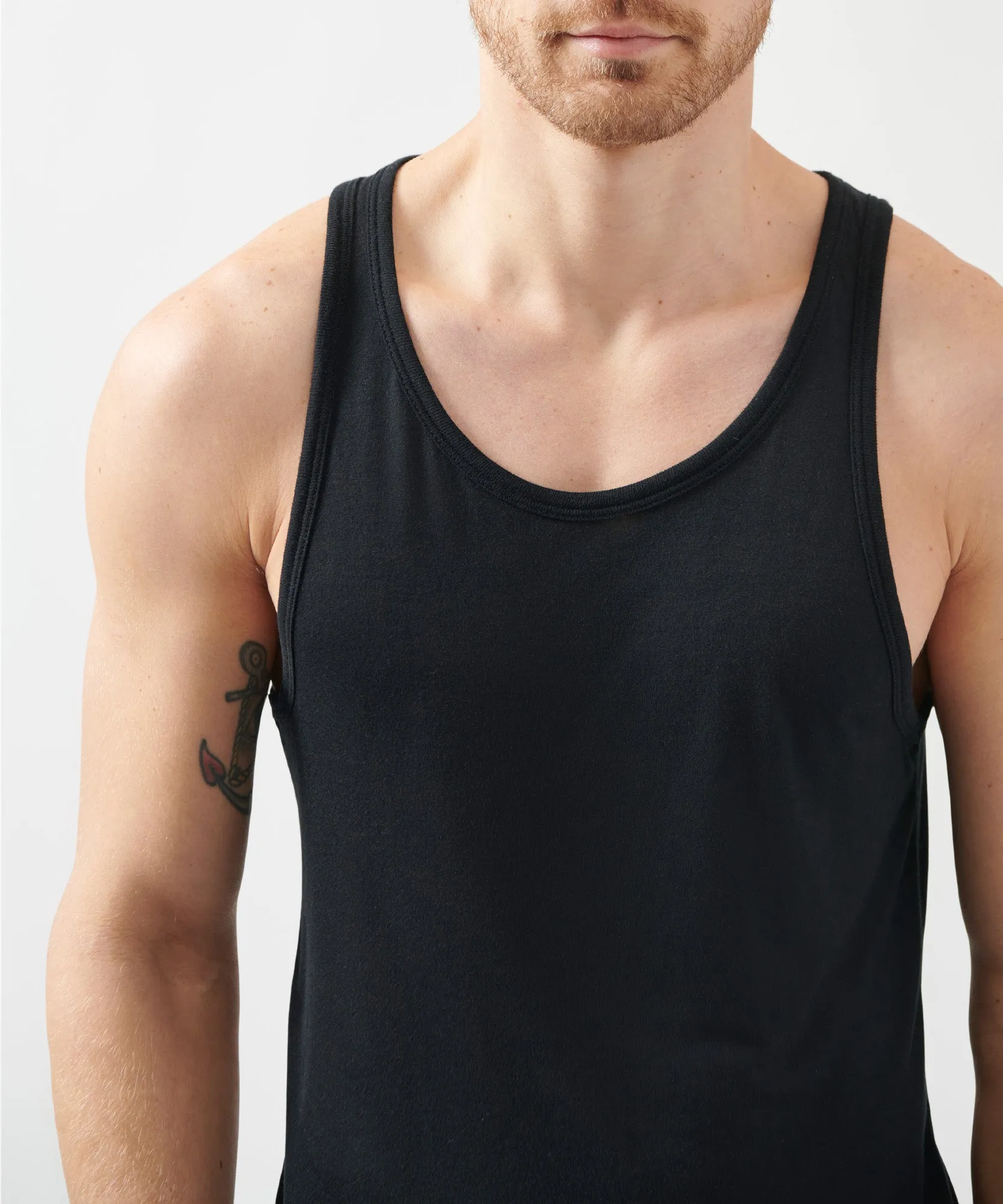 Modal Jersey Tank - Black