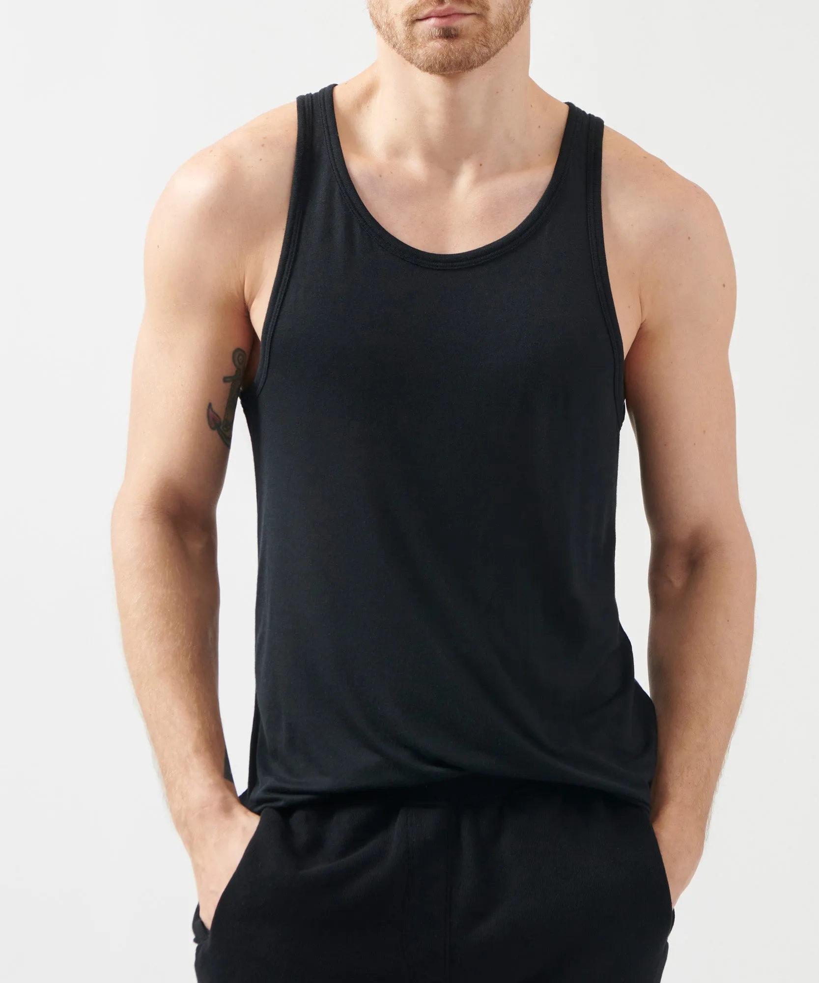 Modal Jersey Tank - Black